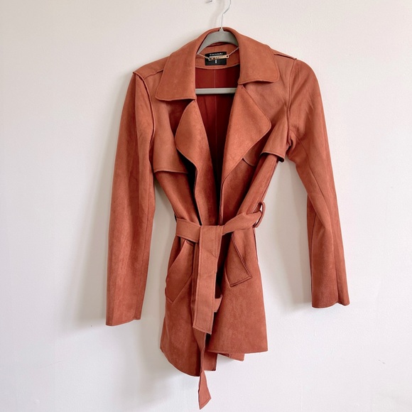 Tahari Jackets & Blazers - NWT Tahari belted jacket vegan leather